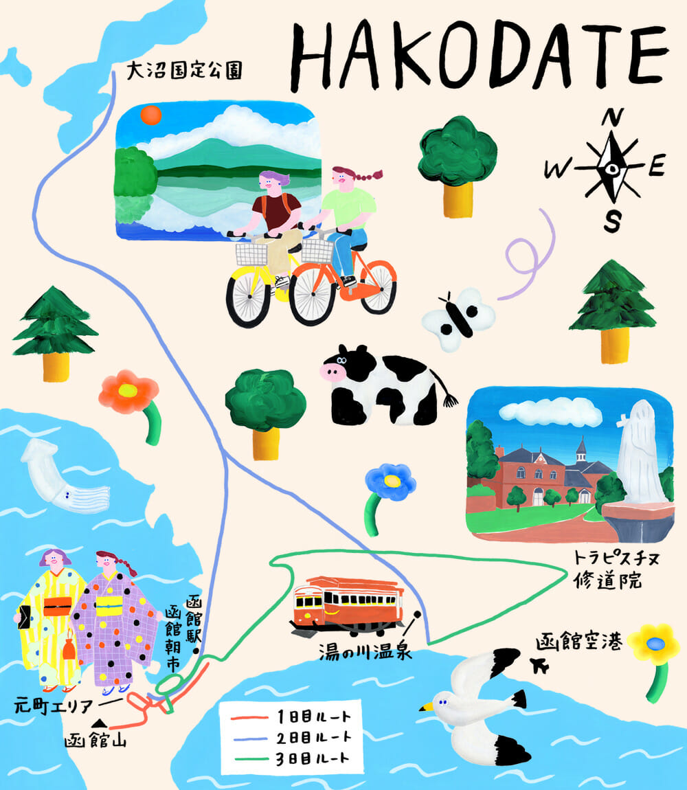 Hakodate Map Chieko Kogure   Hakodate Map 